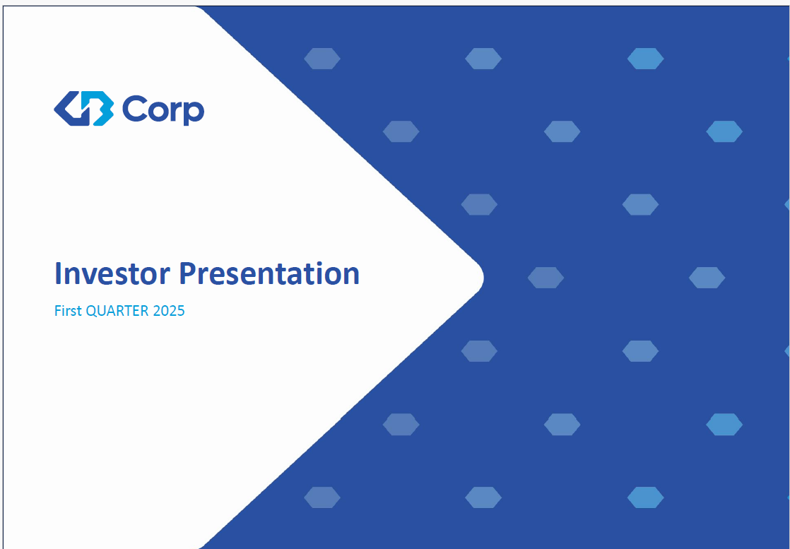 1Q 2025 GB Corp Investor Presentation